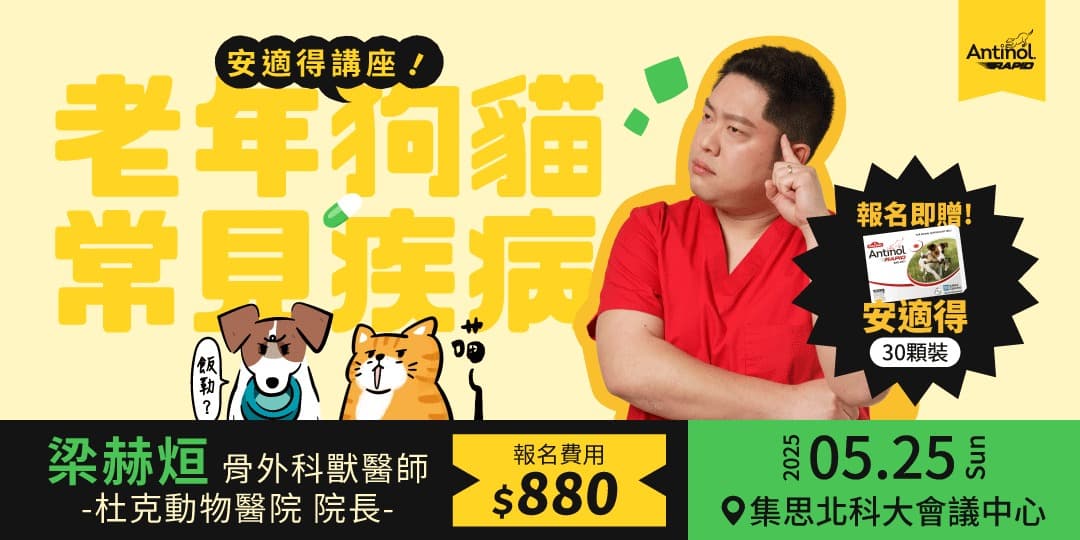 Antinol Talk: Common Senior Pet Diseases (Taipei)